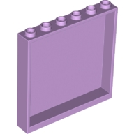 Lego panel, zeď 1x6x5, levandulová (6097864, 6249322)
